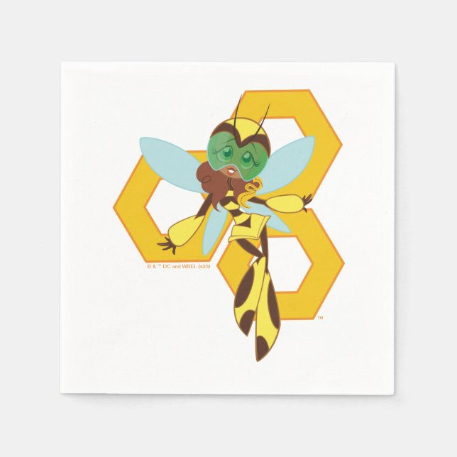 Servilleta De Papel CHICAS del DC Super Hero Bumble Bee (Anverso)