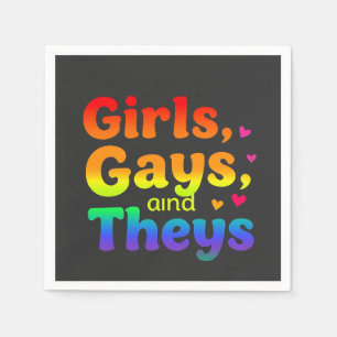 Servilleta De Papel Chicas, gays y la inclusión del mes del Orgullo LG
