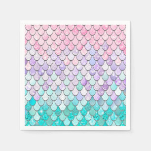 Servilleta De Papel Chicas Mermaid Birthday Party Napkins
