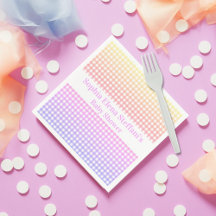 Chicas Niños Cumpleaños Baby Shower Pastel Gingham
