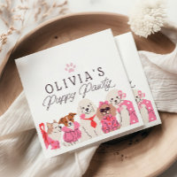 Chicas Puppy Pawday cumpleaños