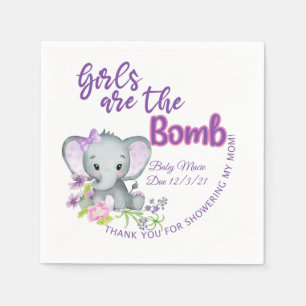 Servilleta De Papel Chicas son las etiquetas BOMB, bomba de baño o bom