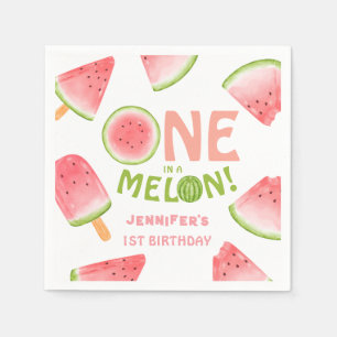 Servilleta De Papel ¡Chicas UNA en un Melón! Fiesta de Cumpleaños de S