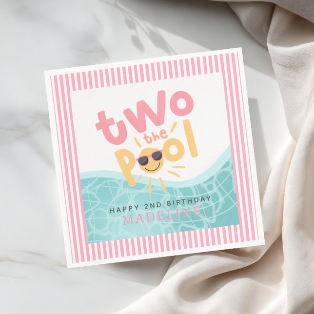 Servilleta De Papel Chicas Verano Genial Dos la Piscina 2do Cumpleaños (Subido por el creador)