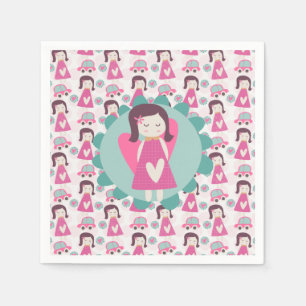 Servilleta De Papel Chicas yendo a lugares