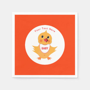 Servilleta De Papel Chick de pollo amarillo