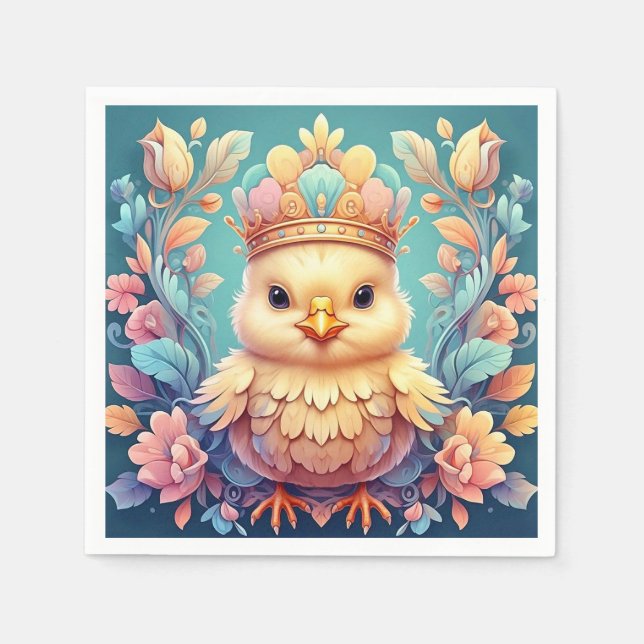 Servilleta De Papel "CHICK REGAL" taza de café. (Anverso)