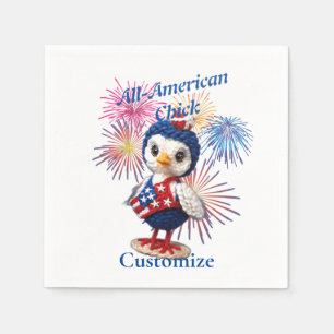 Servilleta De Papel Chick Thunder_Cove, todo estadounidense