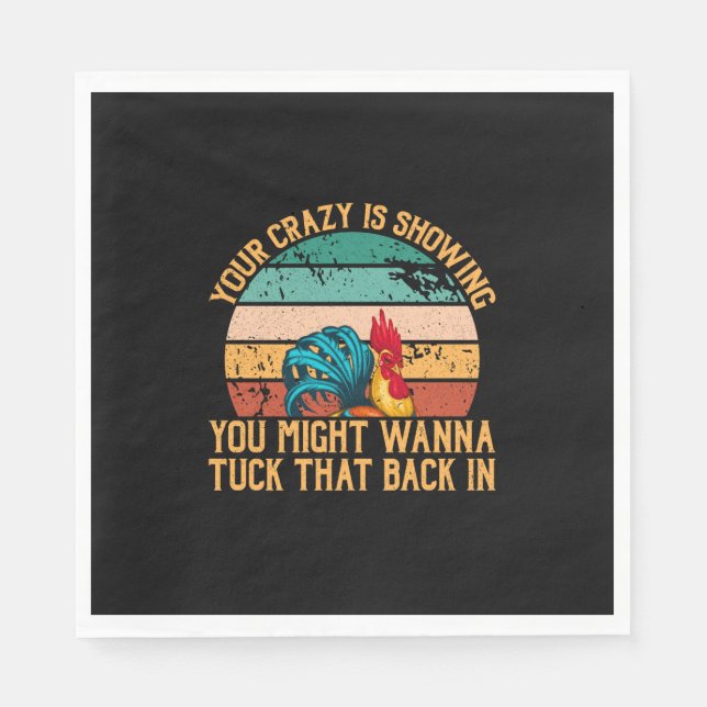 Servilleta De Papel Chicken Lover | Podrías Querer Tuck (Anverso)