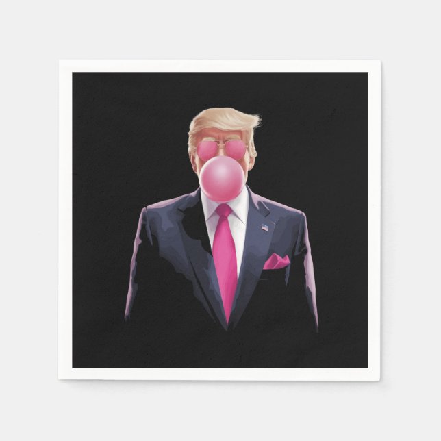 Servilleta De Papel Chicle Burbuja Trump (Anverso)