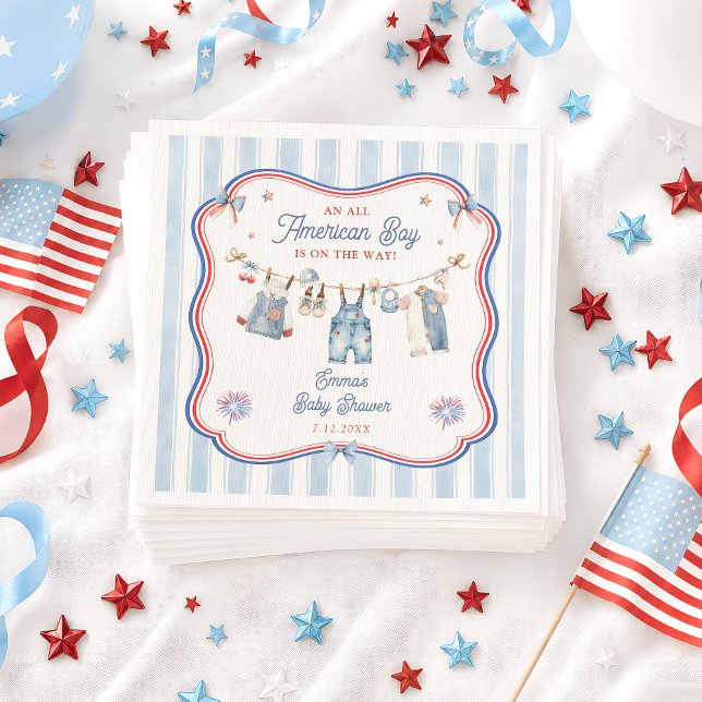 Servilleta De Papel Chico Americano Total Baby Shower (Subido por el creador)