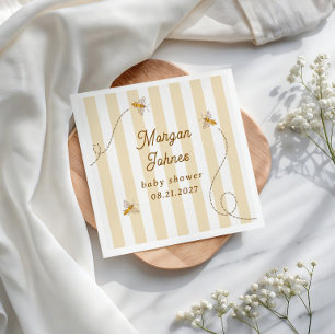 Servilleta De Papel Chico de abeja Baby Shower