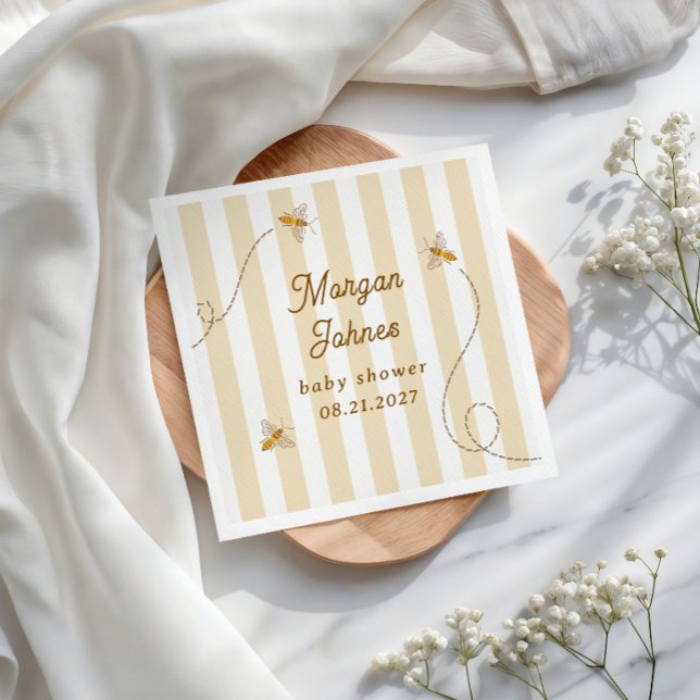 Servilleta De Papel Chico de abeja Baby Shower (Subido por el creador)