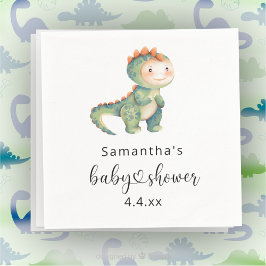 Servilleta De Papel Chico de acuarela dinosaurio baby shower