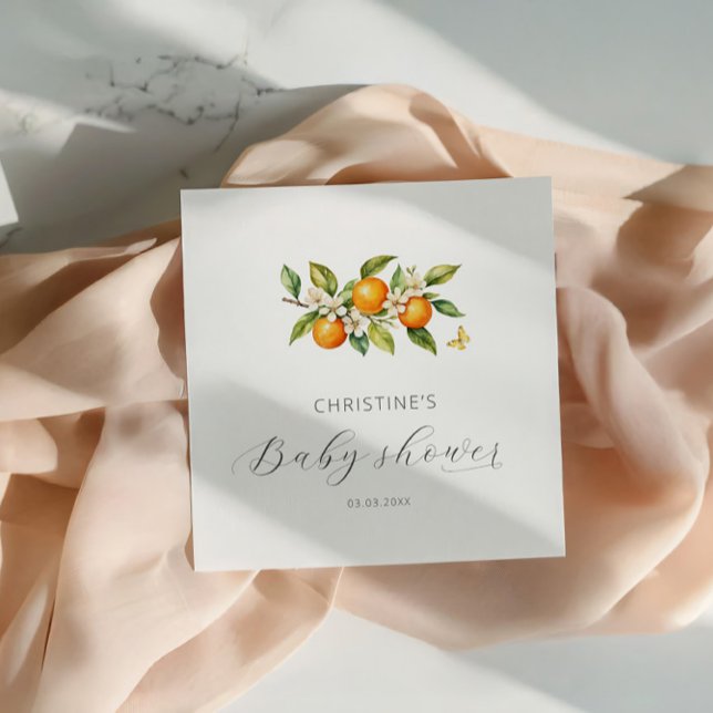 Servilleta De Papel Chico de acuarela elegante Cumpleaños de bebé nara (Subido por el creador)