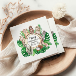 Servilleta De Papel Chico de animales salvajes de la jungla tropical B