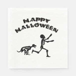 Servilleta De Papel Chico de Halloween y Perro