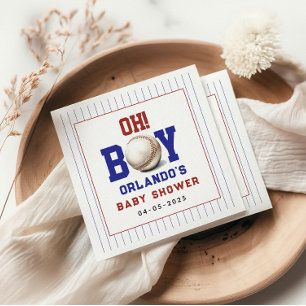 Servilleta De Papel Chico Ducha de Bebé de Béisbol Fiesta Deportiva