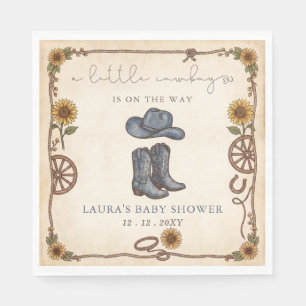 Servilleta De Papel Chico vaquero Baby Shower