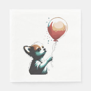 Servilleta De Papel Chihuahua Balloon Cute Dog Chiwawa Funny