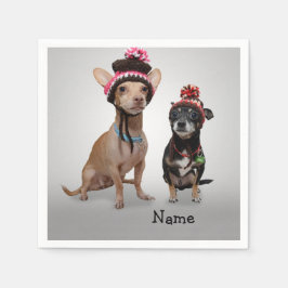 Servilleta De Papel Chihuahua con nombre