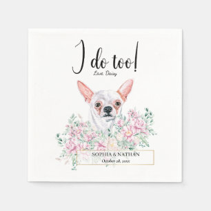 Servilleta De Papel Chihuahua Dog Boda Cocktail Napkins