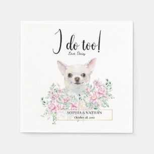 Servilleta De Papel Chihuahua Dog Boda Cocktail Napkins