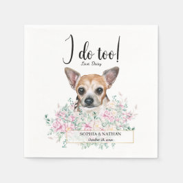 Servilleta De Papel Chihuahua Dog Boda Cocktail Napkins