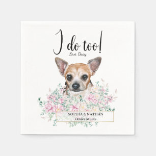 Servilleta De Papel Chihuahua Dog Boda Cocktail Napkins