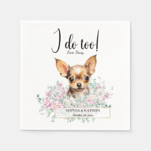 Servilleta De Papel Chihuahua Dog Boda Cocktail Napkins