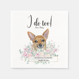 Servilleta De Papel Chihuahua Dog Boda Cocktail Napkins