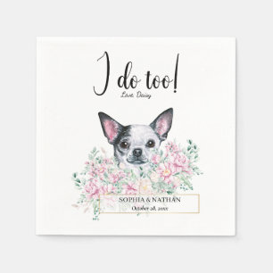Servilleta De Papel Chihuahua Dog Boda Cocktail Napkins