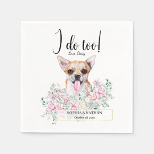 Servilleta De Papel Chihuahua Dog Boda Cocktail Napkins