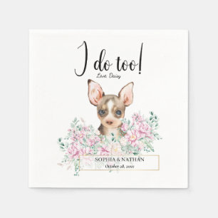 Servilleta De Papel Chihuahua Dog Boda Cocktail Napkins
