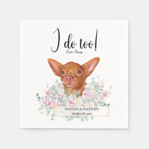 Servilleta De Papel Chihuahua Dog Boda Cocktail Napkins