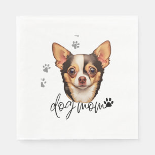 Servilleta De Papel Chihuahua Dog Mom