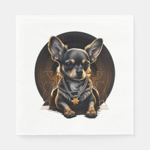 Servilleta De Papel Chihuahua Guay Perro rap Hip-Hop Gangster