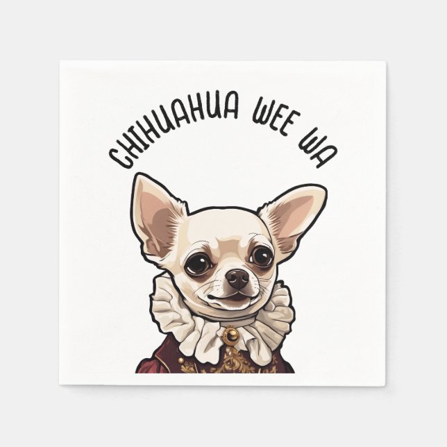 Servilleta De Papel Chihuahua wee wa (Anverso)