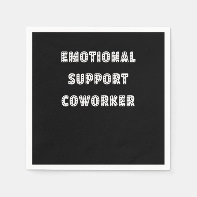 Servilleta De Papel Chill Meme, trabajadora de ayuda emocional (Anverso)