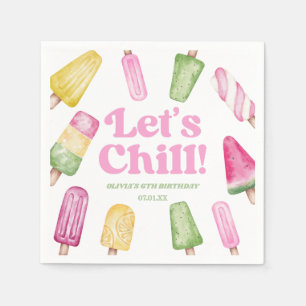 Servilleta De Papel Chill Popsicle Retro Popsicle Party