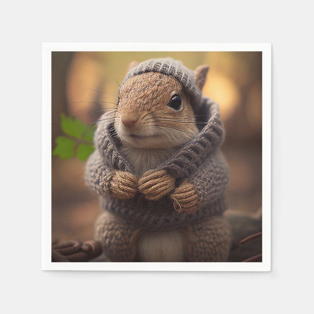 Servilleta De Papel Chilly Squirrel (Anverso)