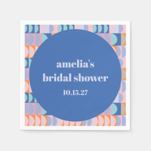 Servilleta De Papel Chimenea de boda personalizada azul púrpura maxima