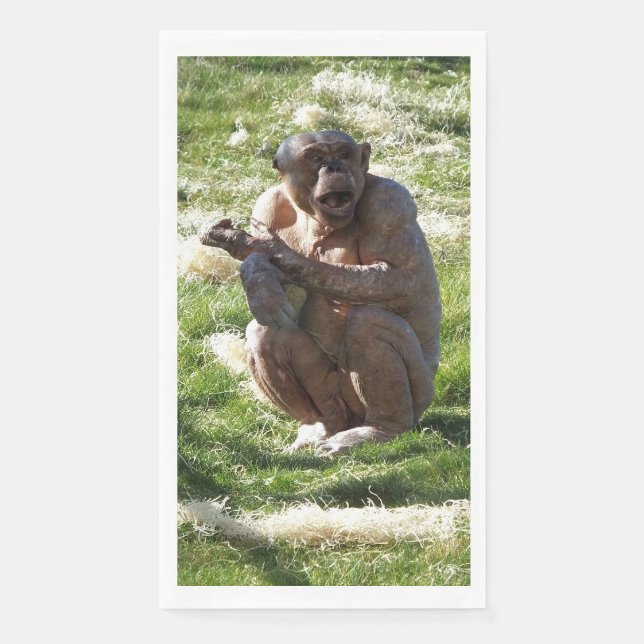 SERVILLETA DE PAPEL CHIMPANZEE (Anverso)