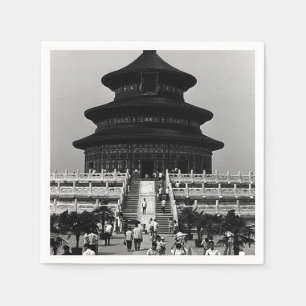 Servilleta De Papel China Antigua Pekín Templo del Cielo 1970