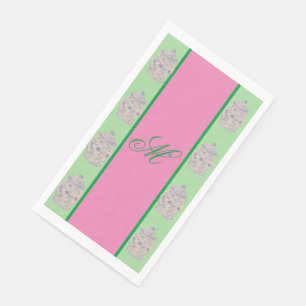 Servilleta De Papel Chino pintado de mano Chinoiserie Ginger jar tarro