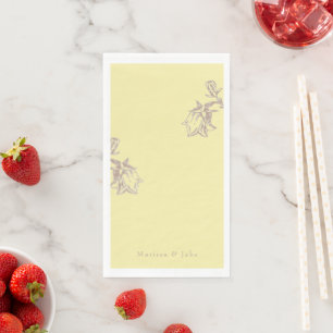 Servilleta De Papel Chinoiserie Amarillo Mantecoso 