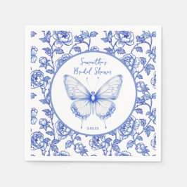 Servilleta De Papel Chinoiserie Butterfly Bridal Shower