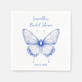 Servilleta De Papel Chinoiserie Butterfly Bridal Shower