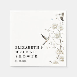 Servilleta De Papel Chinoiserie Floral Elegante y Moderno para Desayun