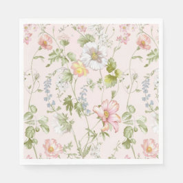 Servilleta De Papel Chinoiserie floral rosa